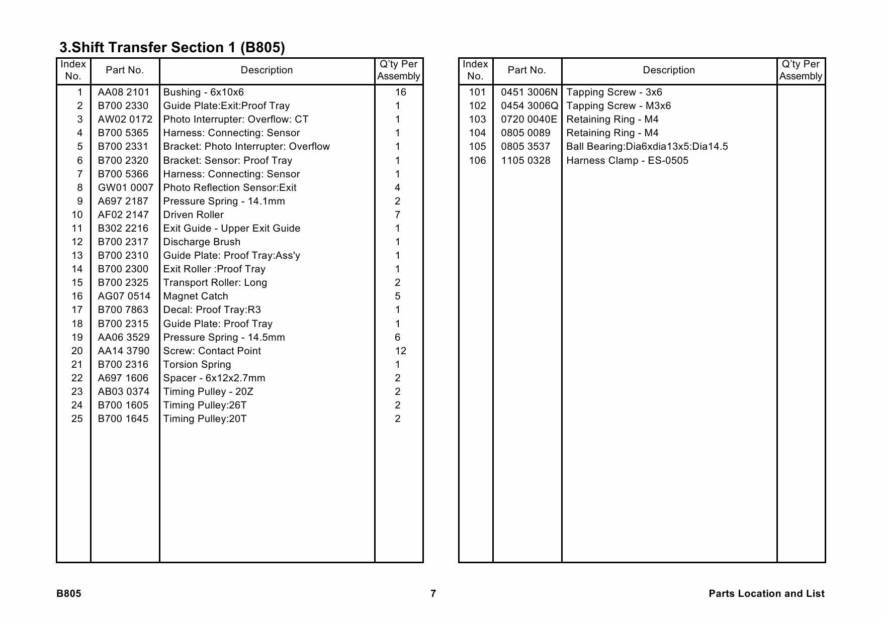 RICOH Options B805 FINISHER-SR3030 Parts Catalog PDF download-4